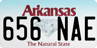 AR license plate 656NAE
