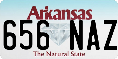 AR license plate 656NAZ