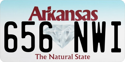AR license plate 656NWI
