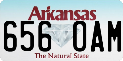 AR license plate 656OAM