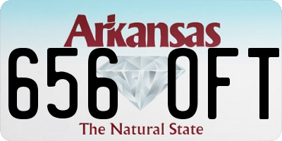 AR license plate 656OFT