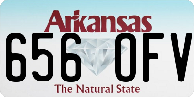 AR license plate 656OFV