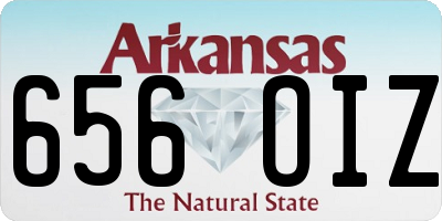 AR license plate 656OIZ
