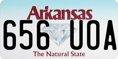 AR license plate 656UOA
