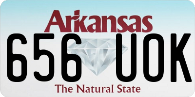 AR license plate 656UOK