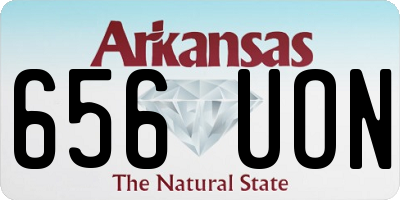 AR license plate 656UON