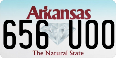 AR license plate 656UOO