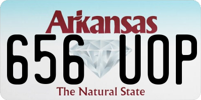 AR license plate 656UOP