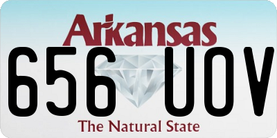 AR license plate 656UOV