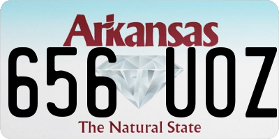 AR license plate 656UOZ