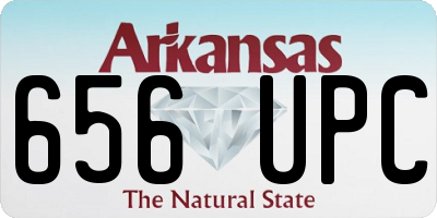 AR license plate 656UPC
