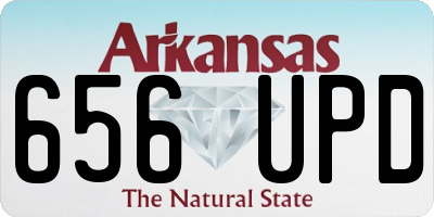 AR license plate 656UPD
