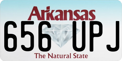 AR license plate 656UPJ