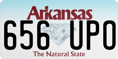 AR license plate 656UPO