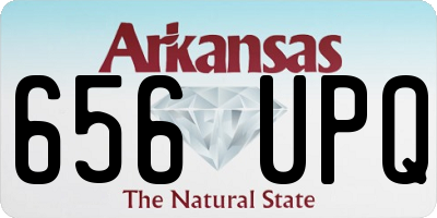AR license plate 656UPQ
