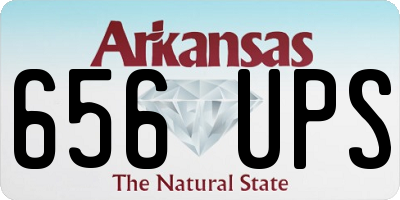 AR license plate 656UPS