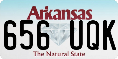 AR license plate 656UQK