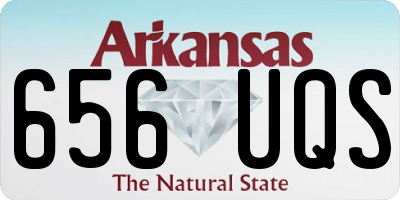 AR license plate 656UQS