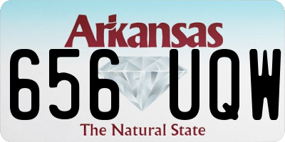 AR license plate 656UQW