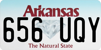 AR license plate 656UQY