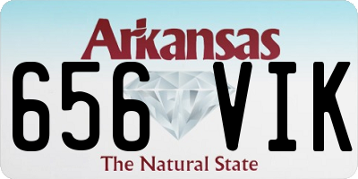 AR license plate 656VIK