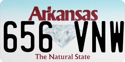 AR license plate 656VNW