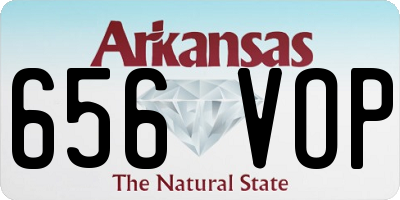 AR license plate 656VOP