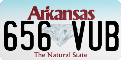 AR license plate 656VUB