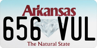 AR license plate 656VUL