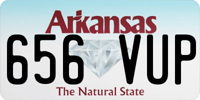AR license plate 656VUP