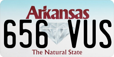 AR license plate 656VUS