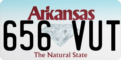 AR license plate 656VUT