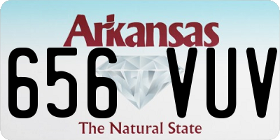 AR license plate 656VUV