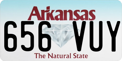 AR license plate 656VUY