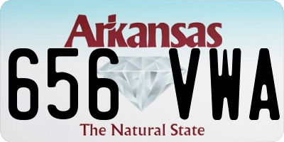 AR license plate 656VWA
