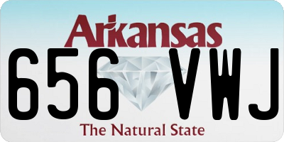 AR license plate 656VWJ