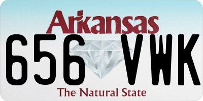AR license plate 656VWK
