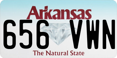 AR license plate 656VWN