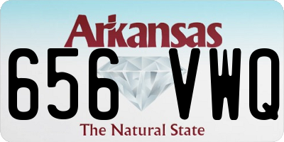 AR license plate 656VWQ
