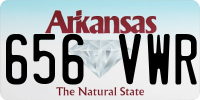 AR license plate 656VWR