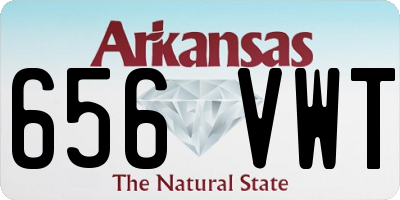 AR license plate 656VWT