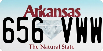 AR license plate 656VWW