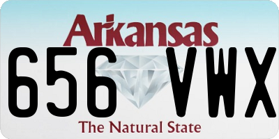 AR license plate 656VWX