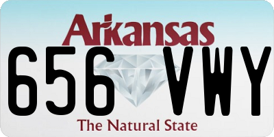 AR license plate 656VWY