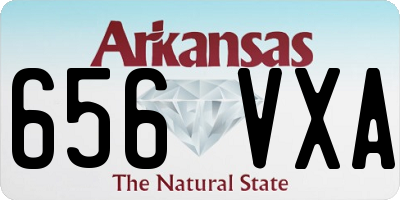 AR license plate 656VXA