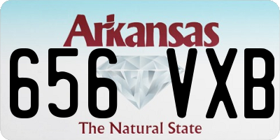 AR license plate 656VXB
