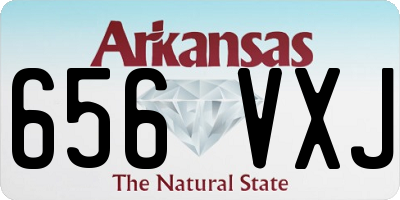 AR license plate 656VXJ