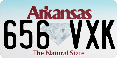 AR license plate 656VXK