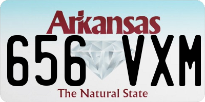 AR license plate 656VXM