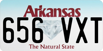 AR license plate 656VXT